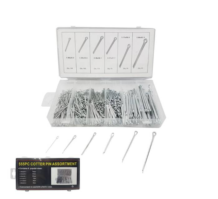 555PCS Cotter Pin Set