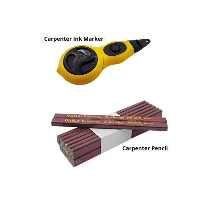 Carpenter Ink Marker & Pencil