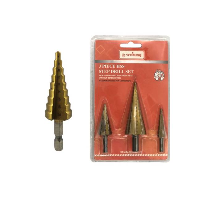 3PCS Step Drill Set - HSS