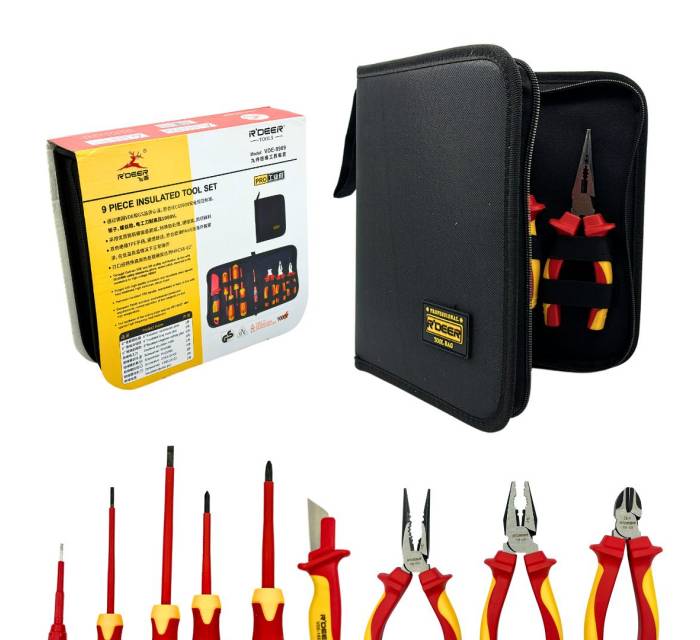 Electrical Tool Kit Set 9PCS - VDE-9909