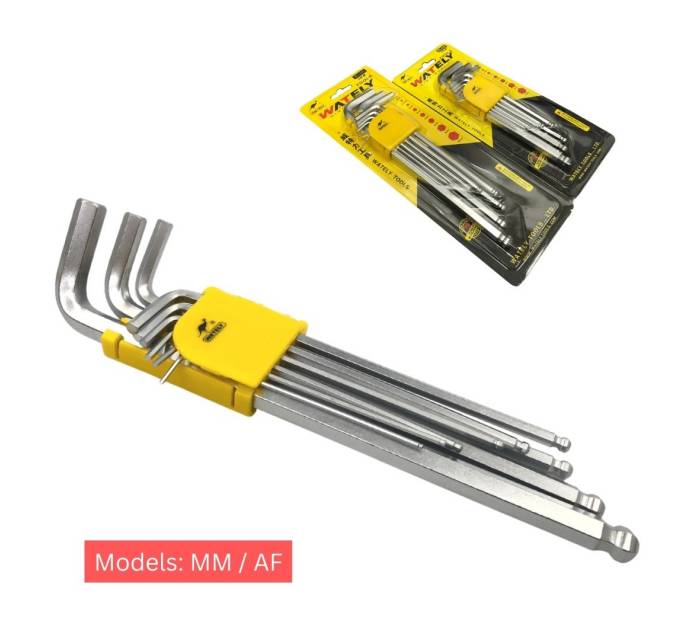 9PCS Ball End Allen Key Set | WATELY
