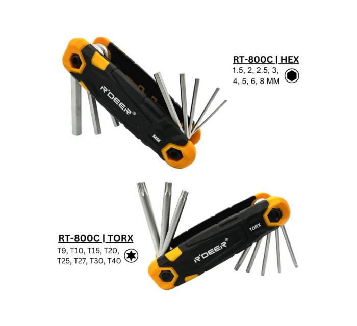 Folding Allen Key Set RT-800 | R'Deer