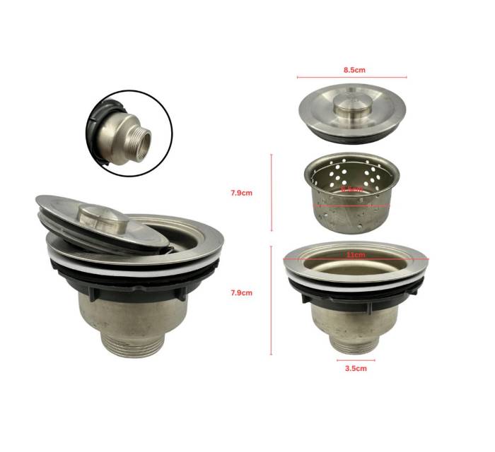 Stainless Steel Basin Waste