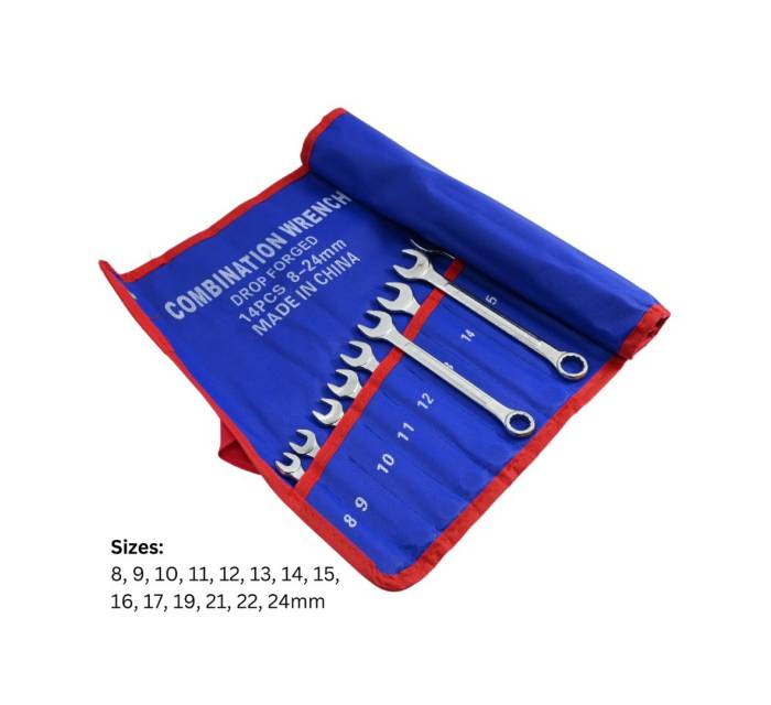 8-24MM SPANNER SET - 14-PC