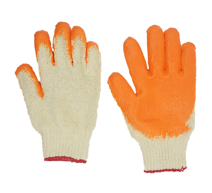 Orange Coated Glove